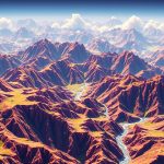1992 yapımı Comanche oyunundaki Voxel Space motorunun 2.5D arazi render algoritması ve perspektif görüntüsü.