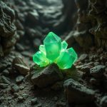 Atacama Çölü'nde terk edilmiş bir madenden çıkarılan, kuantum hesaplama potansiyeli taşıyan ultra-saf Herbertsmithite kristalleri.