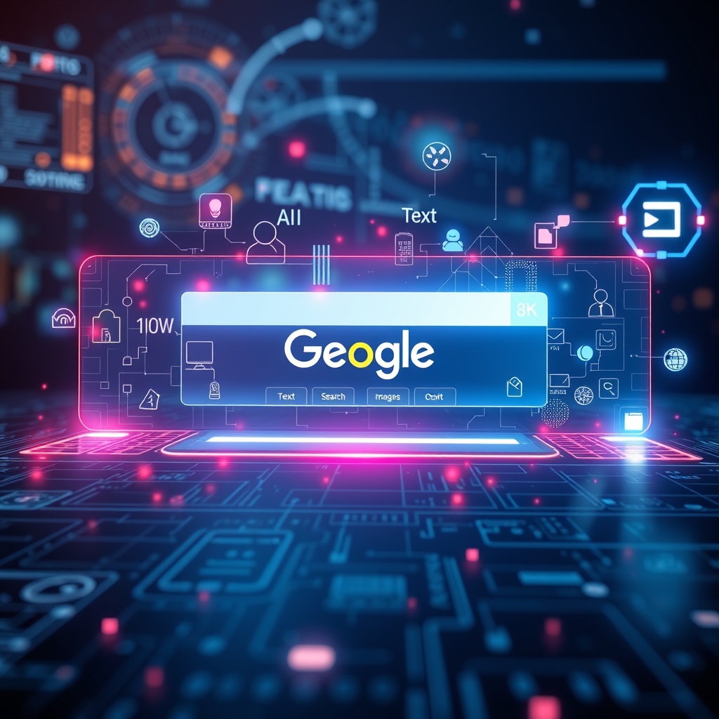 Google Arama'nın yeni yapay zeka özellikleri, akıllı arama kutusu ve arka planda çalışan yapay zeka ajanları.