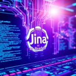 Jina AI Reader'ın web içeriğini yapay zeka ile işlerken gösteren dijital arayüz.