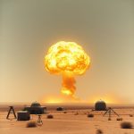1945 Trinity Nükleer Testi'nin restore edilmiş görüntüsü, atom bombası patlamasının ilk anlarını ve devasa ateş topunu gösteriyor.