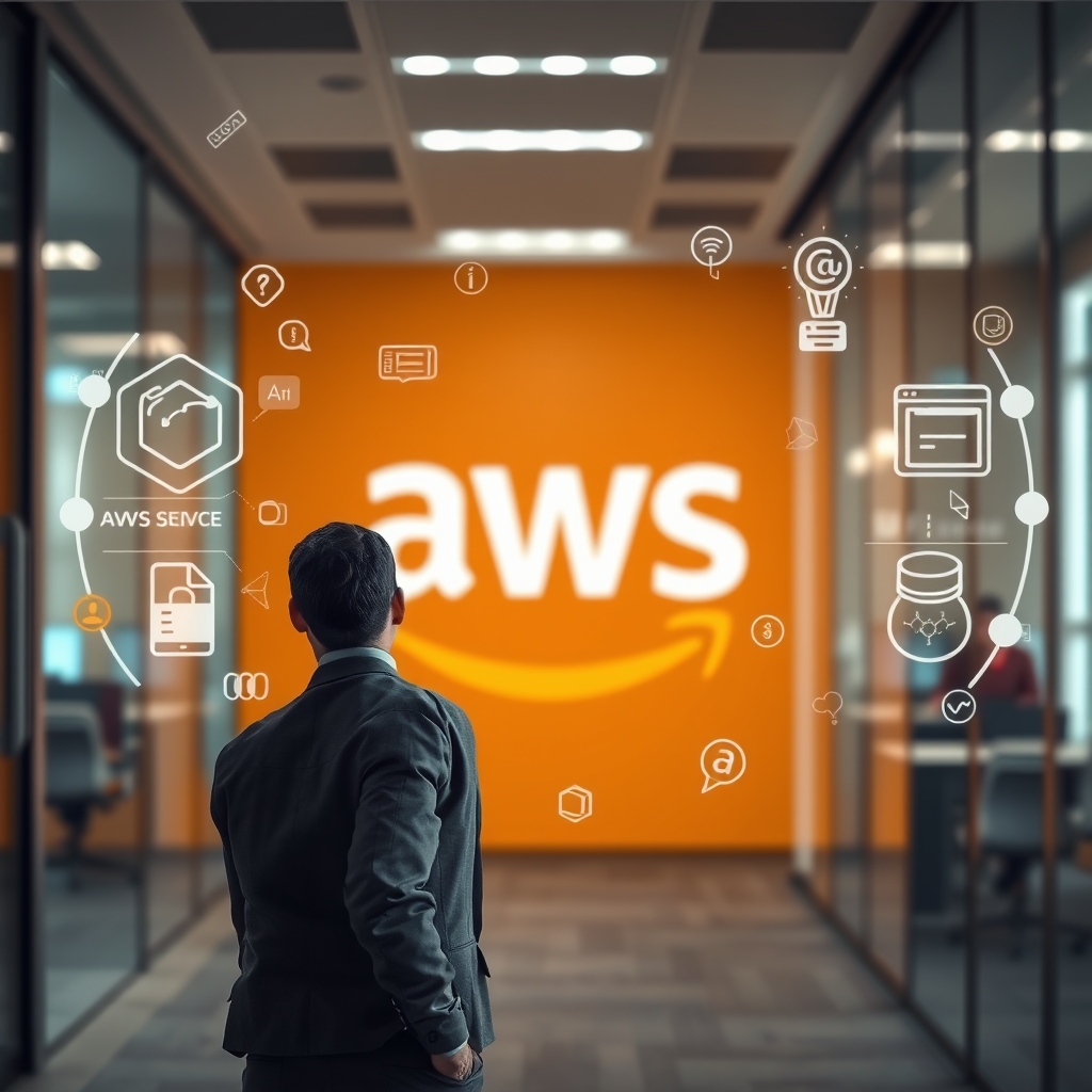 AWS'ten ayrılan bir çalışanın yapay zeka ve açık kaynak arasındaki değişimleri yansıtan görseli.