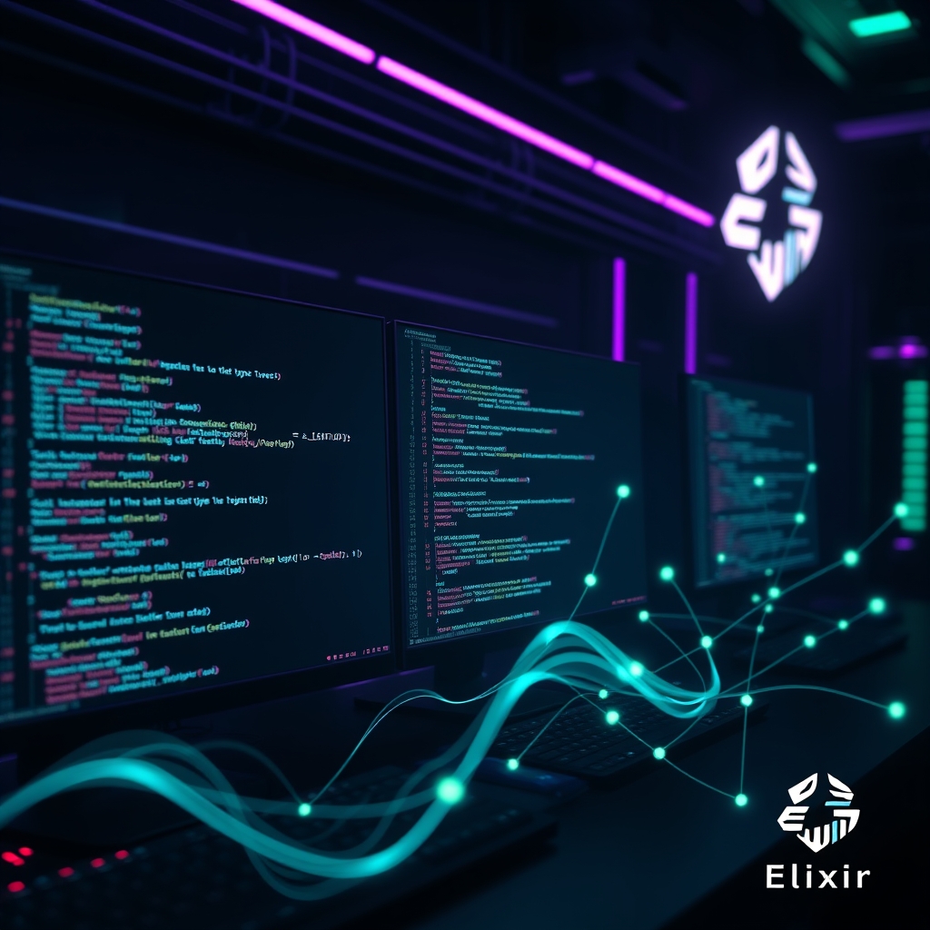 Elixir v1.20 ile kademeli tip sistemini gösteren soyut bir yazılım geliştirme ortamı