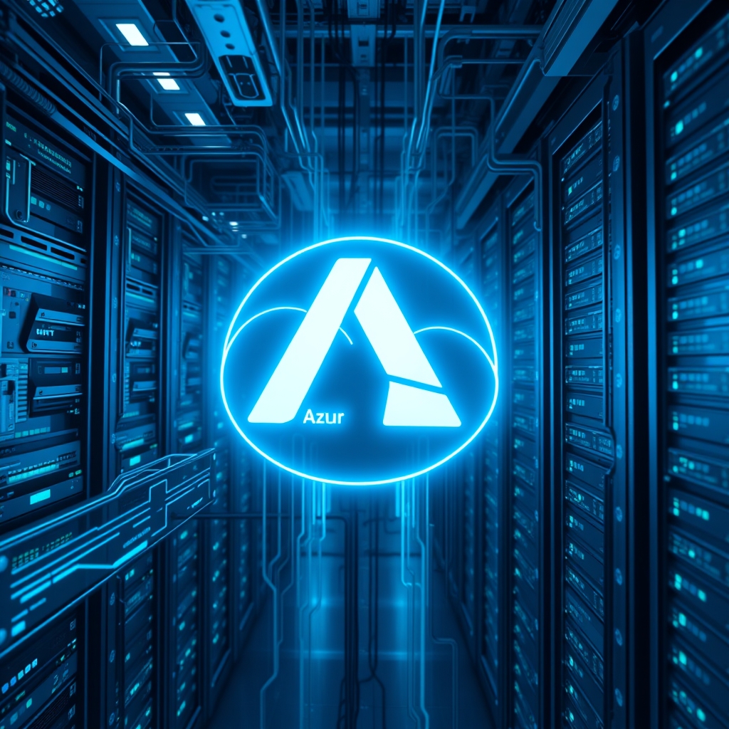 Azure Linux 4.0 logosu, Microsoft'un ilk genel amaçlı Linux dağıtımının Azure bulut altyapısında çalışmasını temsil ediyor.