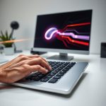 Klavye ile hızlı ve hassas fare kontrolü sağlayan Mouseless yazılımı konsepti