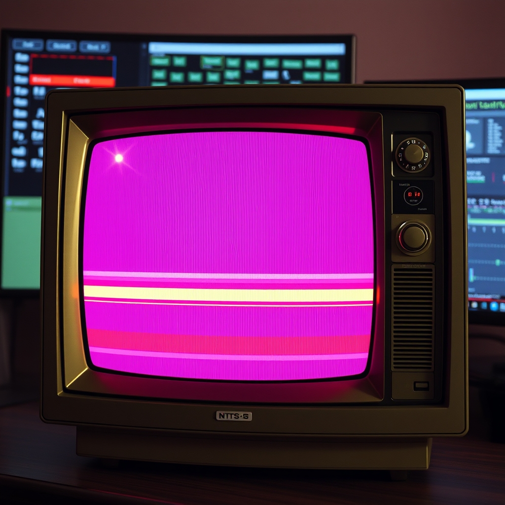 ntsc-rs uygulamasının bir video düzenleme yazılımında VHS efekti uygularken çekilmiş ekran görüntüsü
