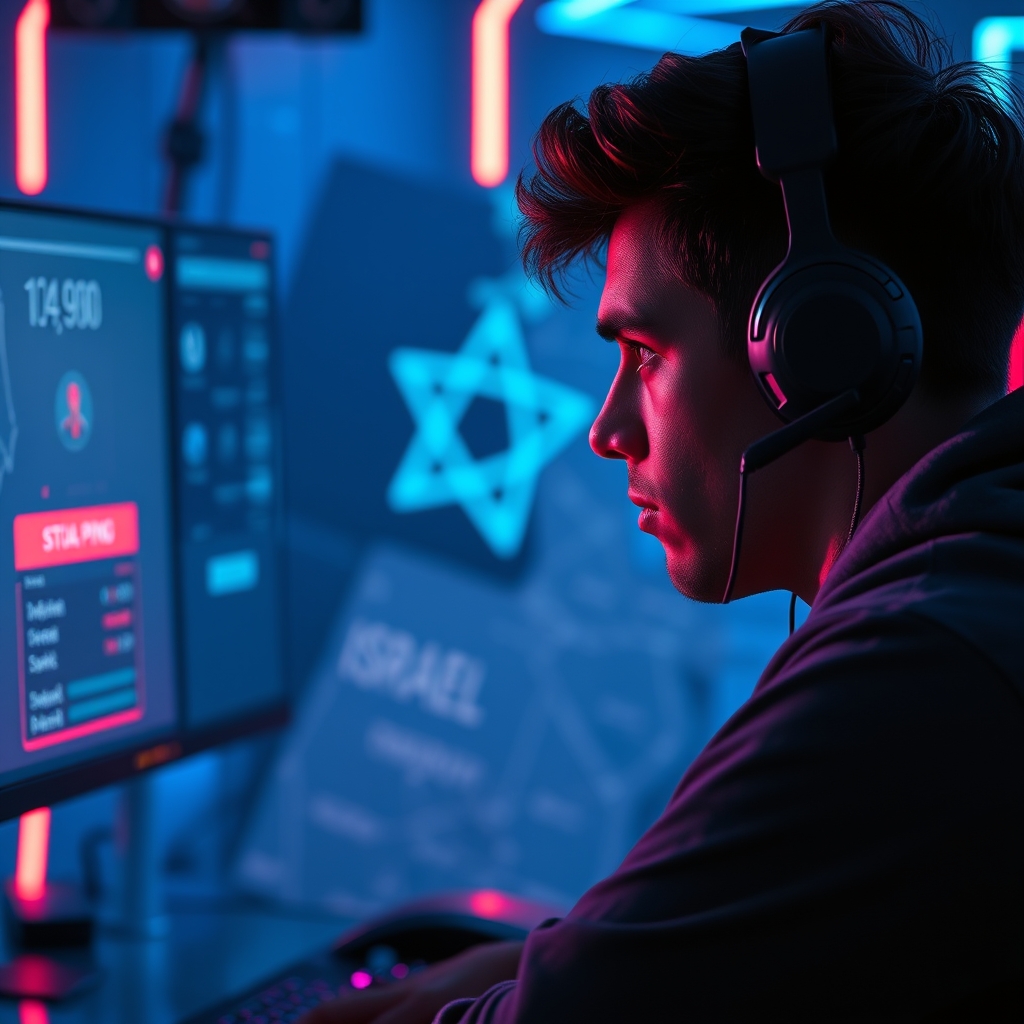İsrail ve Orta Doğu'daki oyuncuların Steam P2P ağ sorunları nedeniyle yaşadığı yüksek gecikme sorununu gösteren bir görsel.