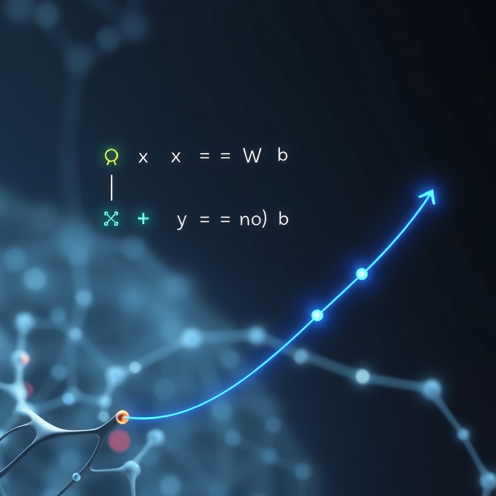 Perceptron'un öğrenme sürecini gösteren grafik: giriş, ağırlık, yanlılık ve karar sınırının bir grafik üzerinde dinamik olarak ayarlanması.