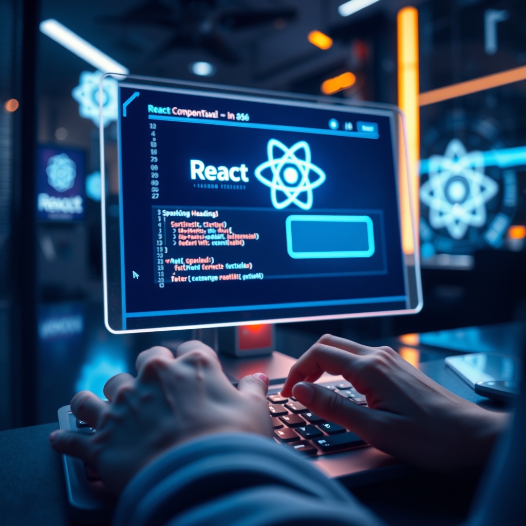 PerformativeUI AI-native React bileşenleri, fütüristik bir arayüzde Sparkle ve GradientText efektleriyle.