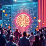 FablePool platformunda yapay zeka projelerini topluluk fonlamasıyla destekleyen insanları gösteren fütüristik bir görsel.