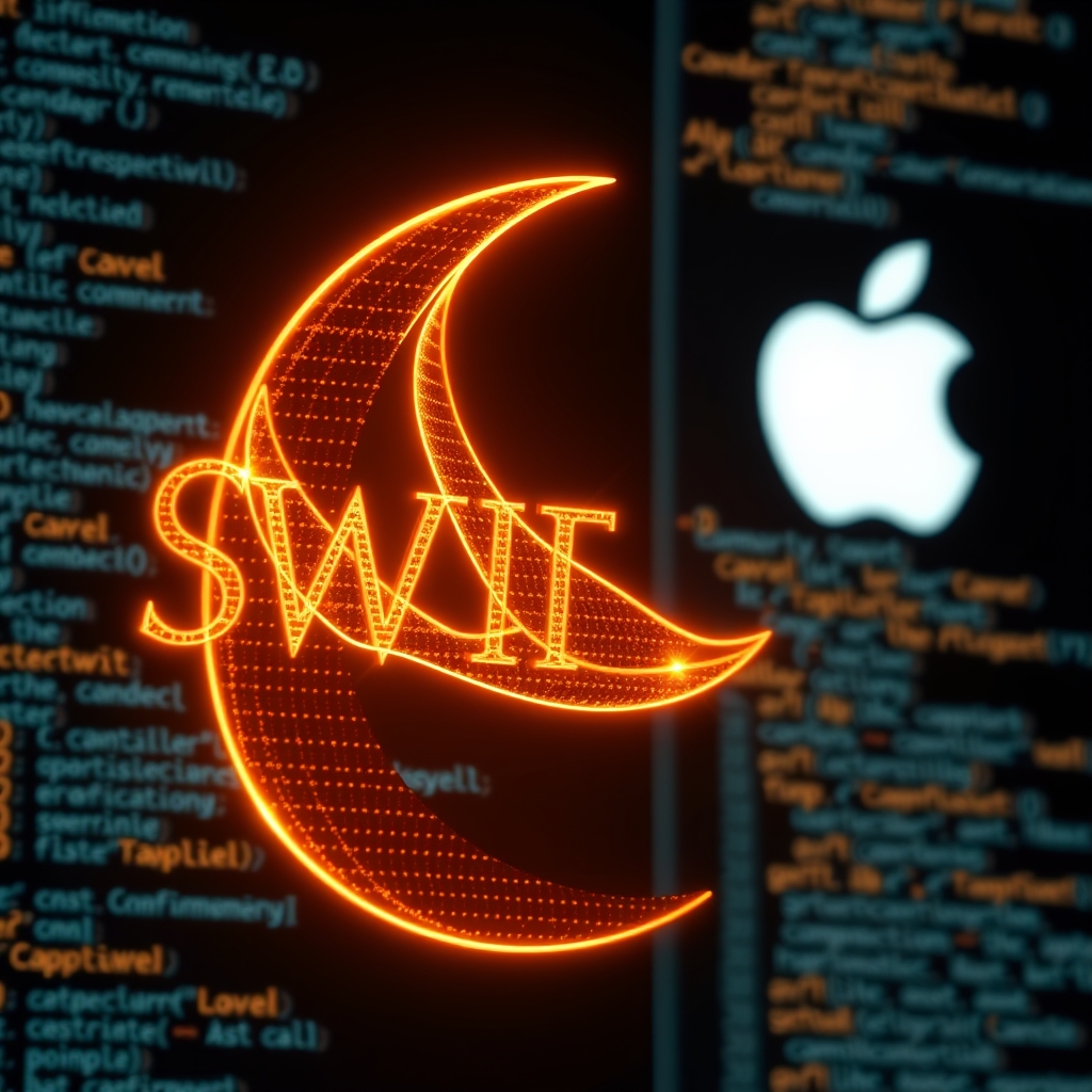Apple'ın TrueType font yorumlayıcısını C'den Swift'e taşıma projesini gösteren, bellek güvenliği ve performansı vurgulayan bir görsel.