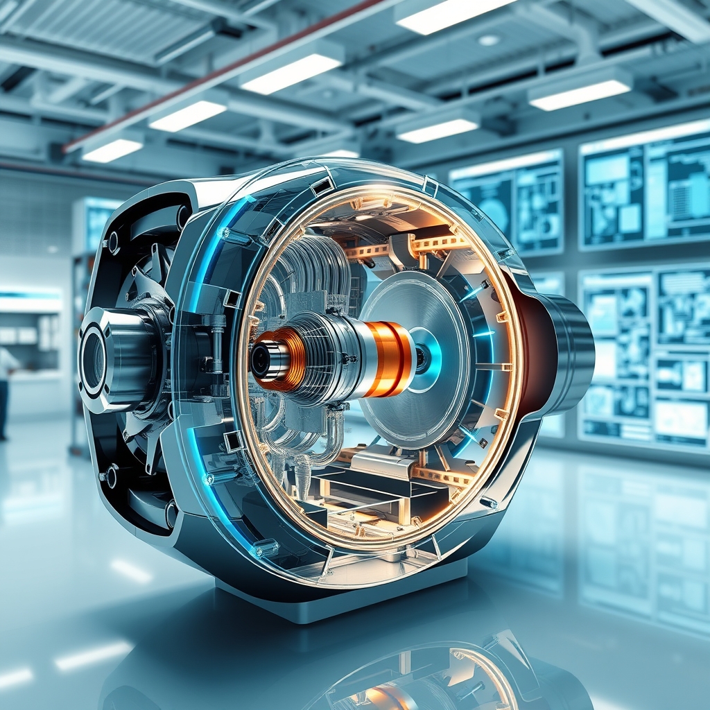 Nadir toprak elementleri kullanmayan, Renault Group tarafından geliştirilen EESM elektrik motorunun iç yapısı ve teknik detayları.