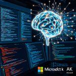 Microsoft MAI-Code-1-Flash AI modeli ile entegre, hızlı ve verimli kodlama deneyimi sunan GitHub Copilot arayüzü.